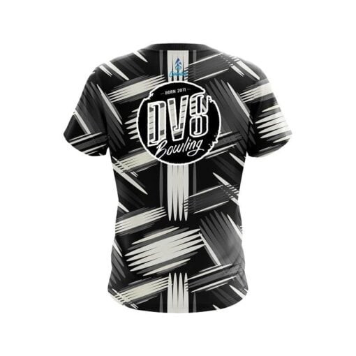 DV8 Striped Pattern CoolWick Bowling Jersey - Image 2