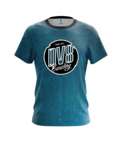 DV8 Teal Grunge Canvas CoolWick Bowling Jersey