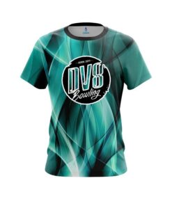 DV8 Wavy Aqua Swirl CoolWick Bowling Jersey