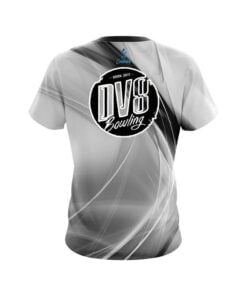 Alternative view of DV8 Wavy Black And White Swirl CoolWick Bowling Jersey