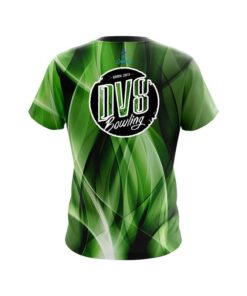 Alternative view of DV8 Wavy Green Swirl CoolWick Bowling Jersey