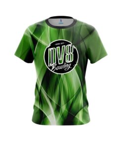 DV8 Wavy Green Swirl CoolWick Bowling Jersey