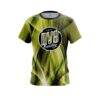 DV8 Wavy Yellow Swirl CoolWick Bowling Jersey