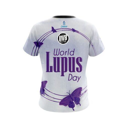DV8 World Lupus Cancer Awareness 3 CoolWick Bowling Jersey - Image 2