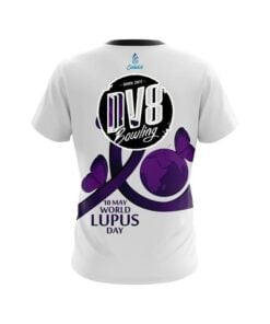 Alternative view of DV8 World Lupus Cancer Awareness CoolWick Bowling Jersey