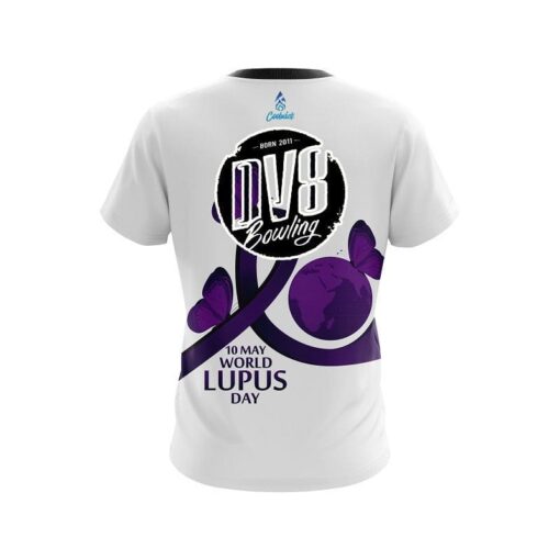 DV8 World Lupus Cancer Awareness CoolWick Bowling Jersey - Image 2