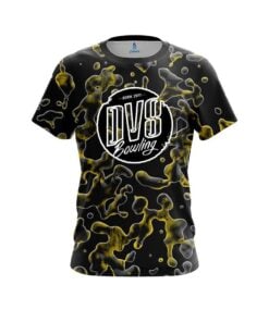 DV8 Yellow Flowing Fluid CoolWick Bowling Jersey