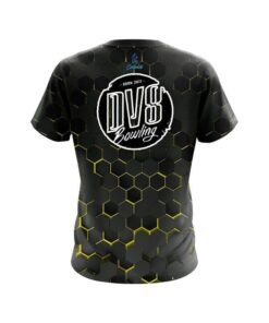 Alternative view of DV8 Yellow Honeycomb Fusion CoolWick Bowling Jersey
