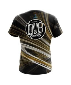 Alternative view of DV8 Yellow Motion Swirl CoolWick Bowling Jersey