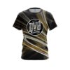 DV8 Yellow Motion Swirl CoolWick Bowling Jersey