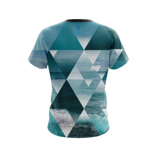 Plain Diamond Waves CoolWick Bowling Jersey - Image 2