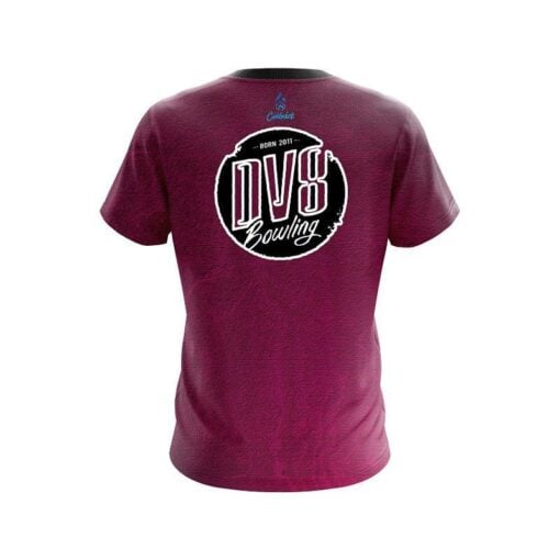 DV8 Pink Grunge Canvas CoolWick Bowling Jersey - Image 2