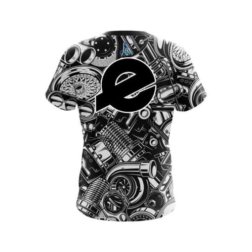 Ebonite Auto Parts Explosion CoolWick Bowling Jersey - Image 2