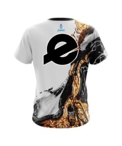 Alternative view of Ebonite Black And Gold Liquid Marble CoolWick Bowling Jersey