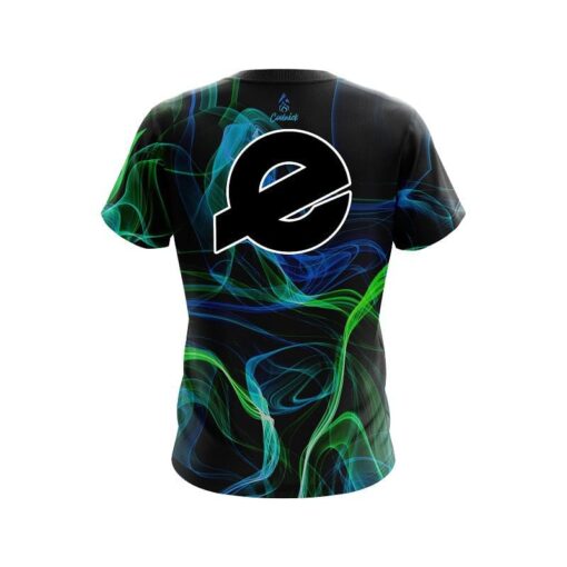 Ebonite Blue Green Smoke CoolWick Bowling Jersey - Image 2