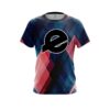 Ebonite Blue And Pink Diamond CoolWick Bowling Jersey