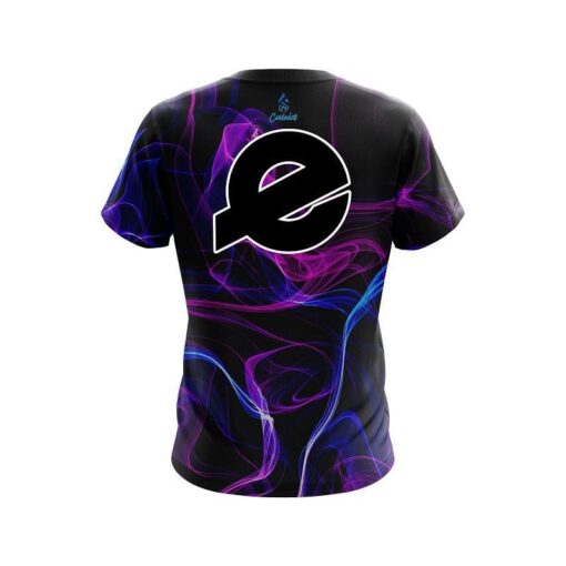 Ebonite Blue Purple Smoke CoolWick Bowling Jersey - Image 2