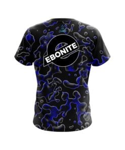 Alternative view of Ebonite Blue Flowing Fluid CoolWick Bowling Jersey