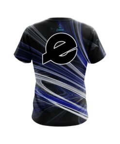 Alternative view of Ebonite Blue Motion Swirl CoolWick Bowling Jersey
