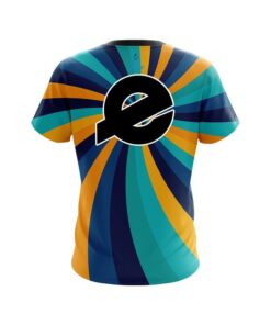 Alternative view of Ebonite Orange And Blue Color Swirl CoolWick Bowling Jersey