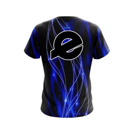 Ebonite Blue Spiral Waves CoolWick Bowling Jersey - Image 2