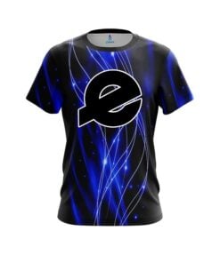 Ebonite Blue Spiral Waves CoolWick Bowling Jersey
