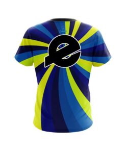 Alternative view of Ebonite Blue And Yellow Color Swirl CoolWick Bowling Jersey