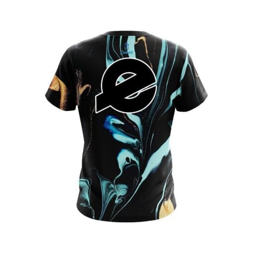 Ebonite Blue and Gold Resin CoolWick Bowling Jersey - Image 2