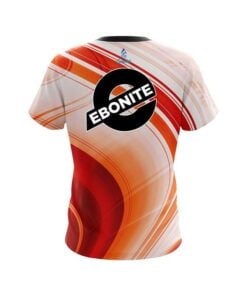 Alternative view of Ebonite Curvy Orange Pattern CoolWick Bowling Jersey