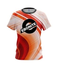 Ebonite Curvy Orange Pattern CoolWick Bowling Jersey