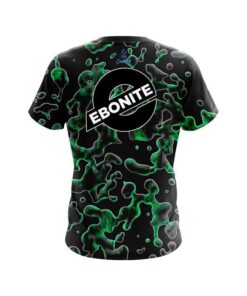 Alternative view of Ebonite Green Flowing Fluid CoolWick Bowling Jersey