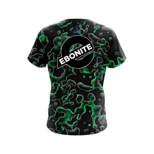 Ebonite Green Flowing Fluid CoolWick Bowling Jersey - Image 2