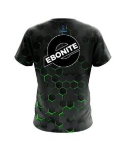 Alternative view of Ebonite Green Honeycomb Fusion CoolWick Bowling Jersey