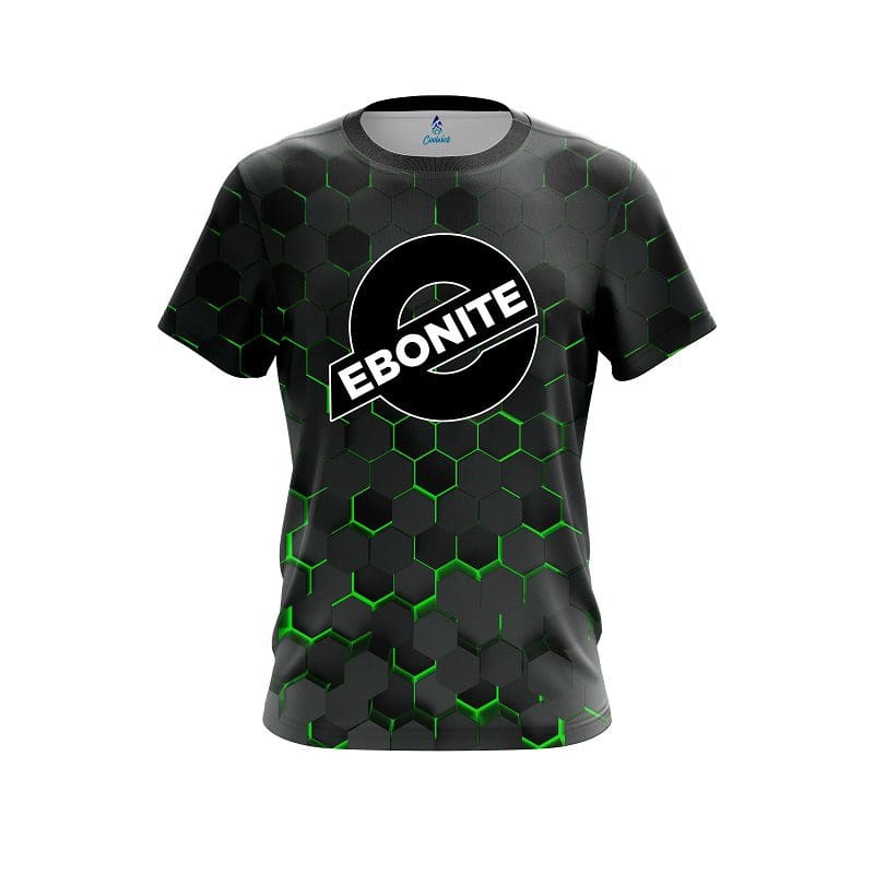 Ebonite Green Honeycomb Fusion CoolWick Bowling Jersey