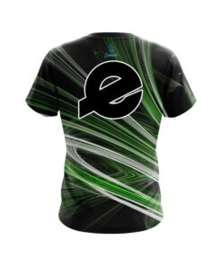 Alternative view of Ebonite Green Motion Swirl CoolWick Bowling Jersey