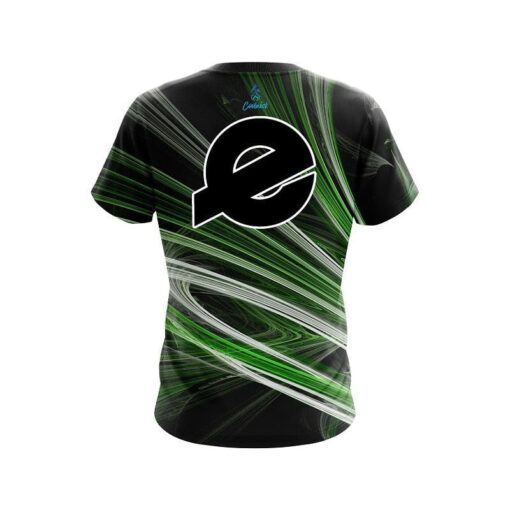 Ebonite Green Motion Swirl CoolWick Bowling Jersey - Image 2