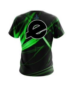 Alternative view of Ebonite Green Spiral CoolWick Bowling Jersey