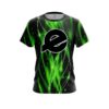 Ebonite Green Spiral Waves CoolWick Bowling Jersey