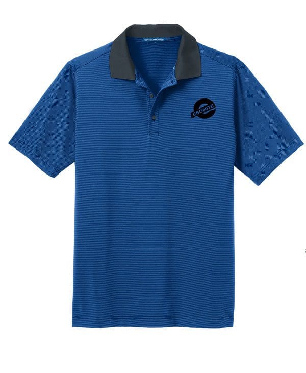 Ebonite Men's Boom Performance Polo Bowling Shirt Dri-Fit Tropic Blue 