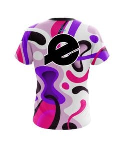 Alternative view of Ebonite Modern Art Purple CoolWick Bowling Jersey