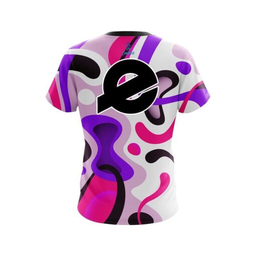 Ebonite Modern Art Purple CoolWick Bowling Jersey - Image 2