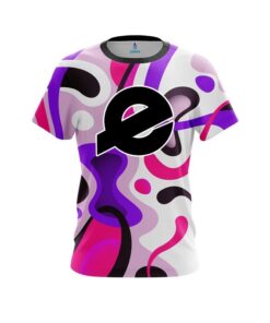 Ebonite Modern Art Purple CoolWick Bowling Jersey