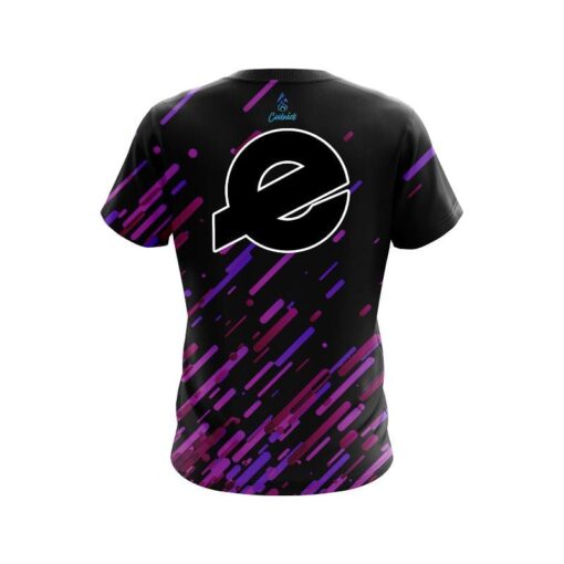 Ebonite Modern Purple Stripe CoolWick Bowling Jersey - Image 2