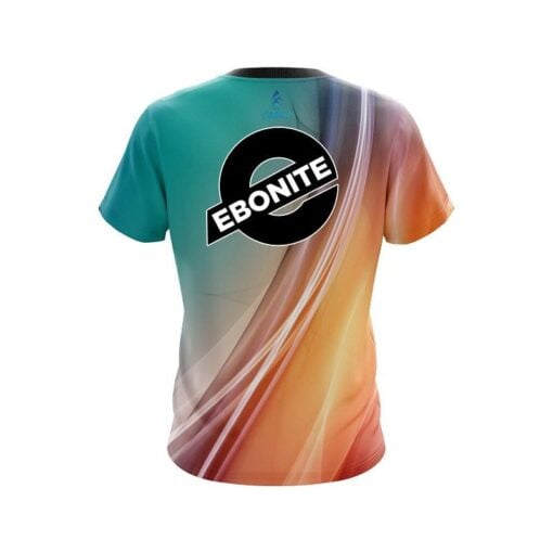 Ebonite Multi Color Swirl CoolWick Bowling Jersey - Image 2