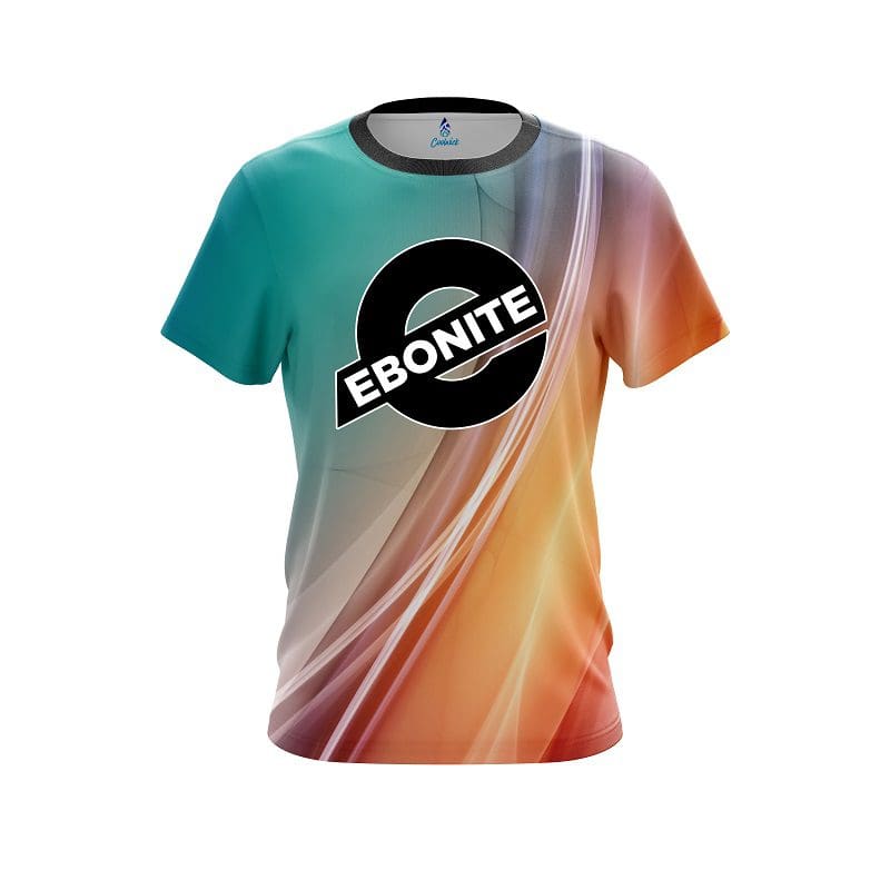 Ebonite Multi Color Swirl CoolWick Bowling Jersey