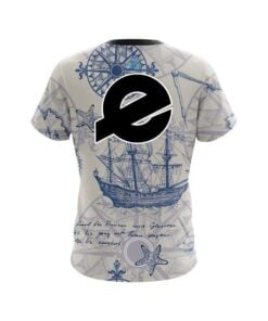 Alternative view of Ebonite Nautical Navigation CoolWick Bowling Jersey