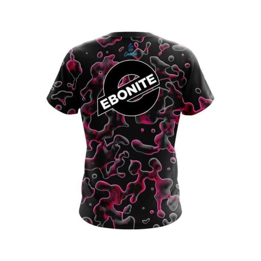 Ebonite Pink Flowing Fluid CoolWick Bowling Jersey - Image 2
