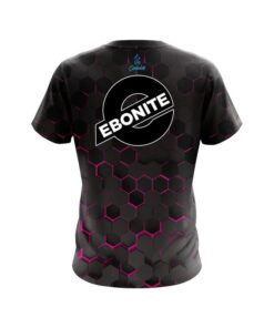 Alternative view of Ebonite Pink Honeycomb Fusion CoolWick Bowling Jersey