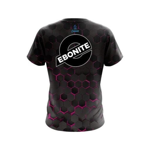 Ebonite Pink Honeycomb Fusion CoolWick Bowling Jersey - Image 2