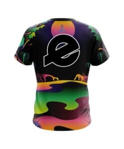 Alternative view of Ebonite Psychedelic Lakeside CoolWick Bowling Jersey